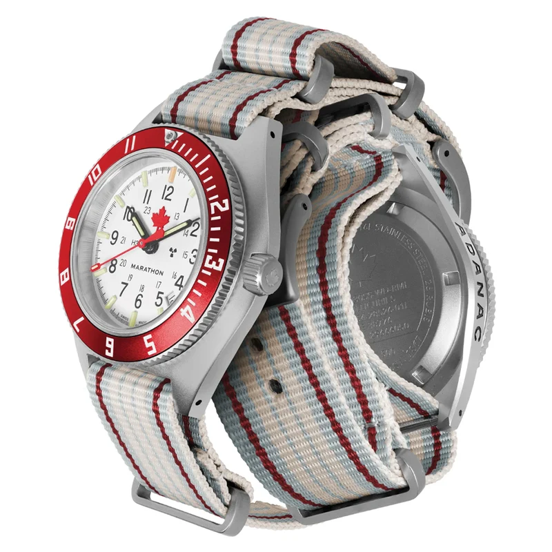 SSNAV-D Pilot's Auto Type II Limited Edition 41mm - White on One-Piece Fabric Strap
