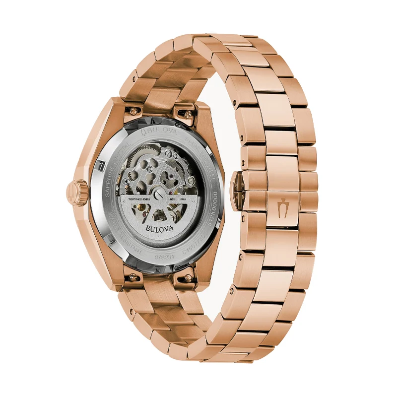Classic Surveyor Automatic Rose Gold 39mm - Aubergine Purple on Bracelet
