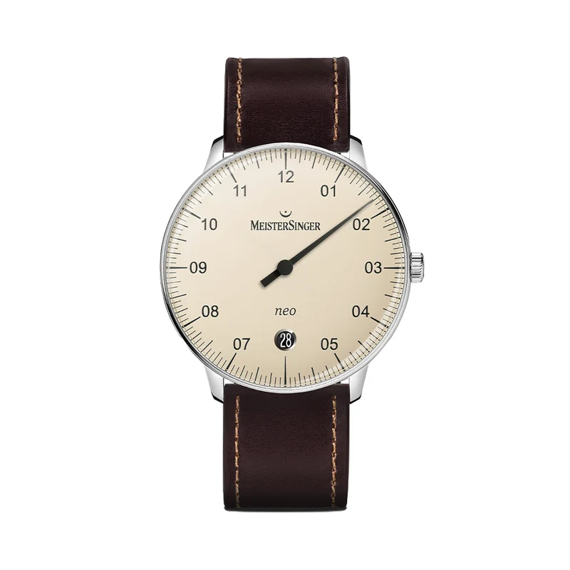 Neo Automatic 36mm - Ivory on Cordovan Leather Strap
