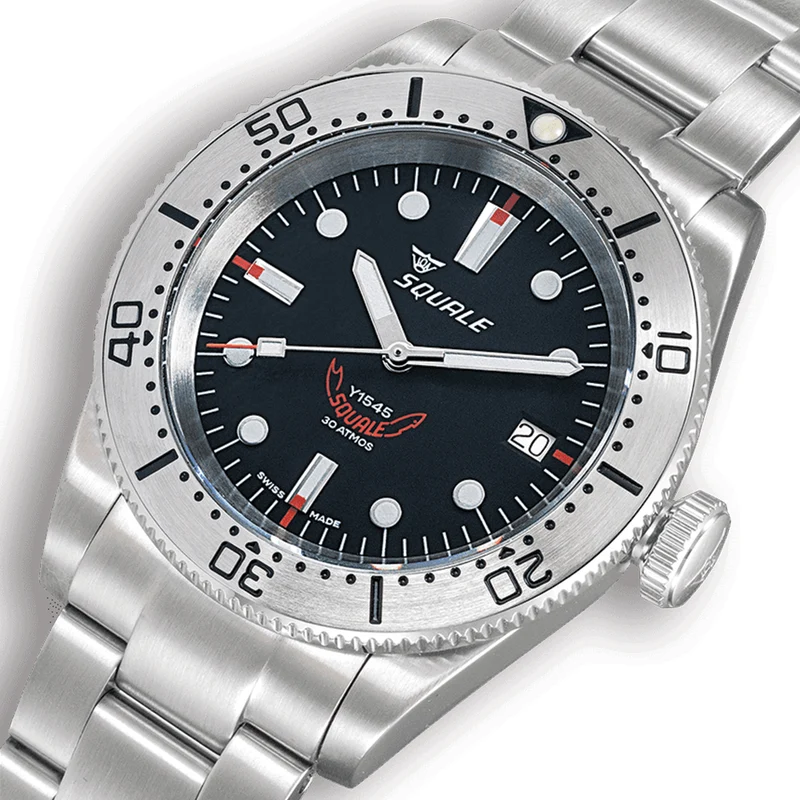 1545 Steel 40mm - Black on Bracelet