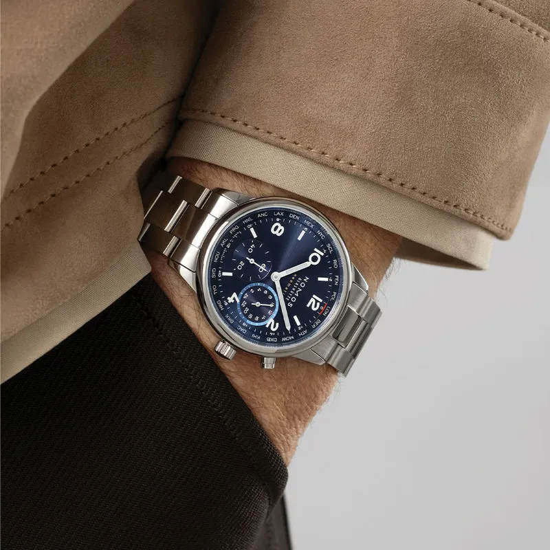 Club Sport Neomatik Worldtimer 40mm - Blue on Bracelet