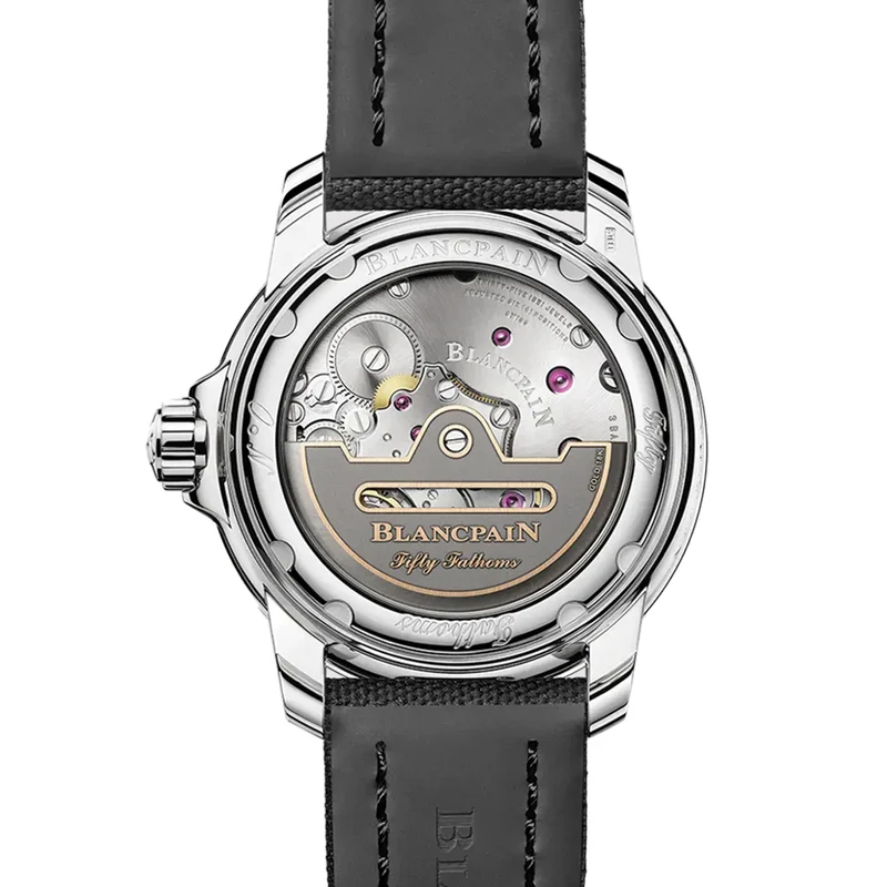 Fifty Fathoms Automatique Steel 42.3mm - Black on Sail-Canvas Strap