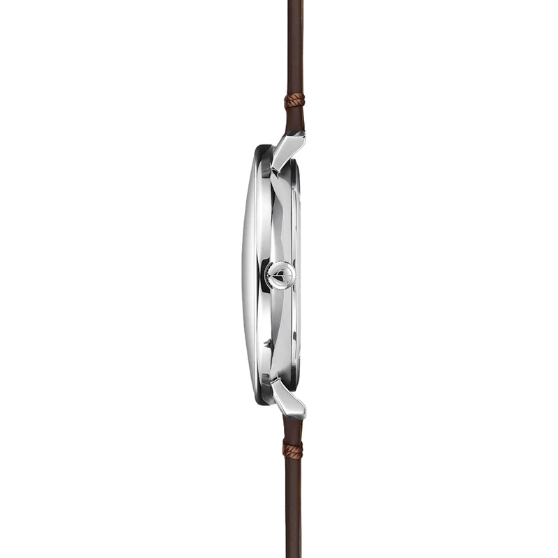 Hamburg Quartz 42mm - Grey on Leather Strap
