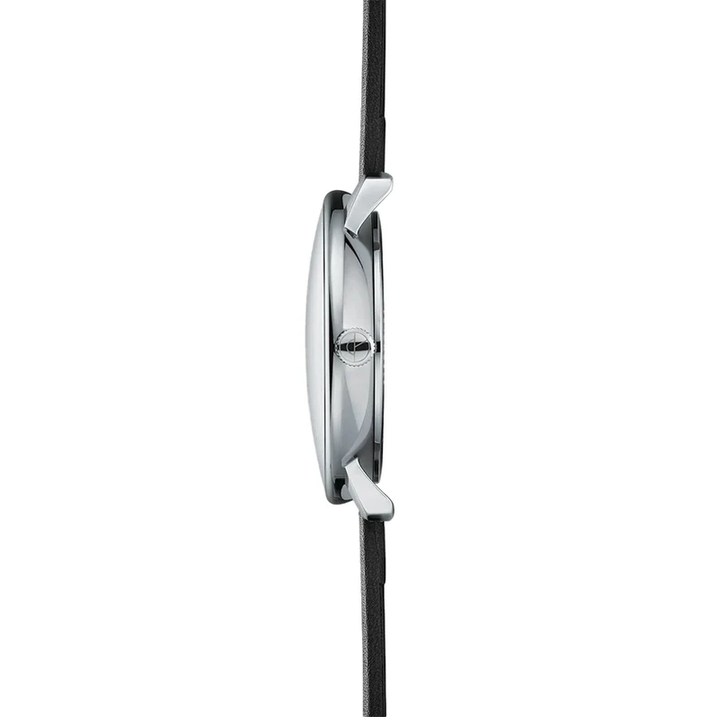 Naos Quartz 38mm - Black on Leather Strap