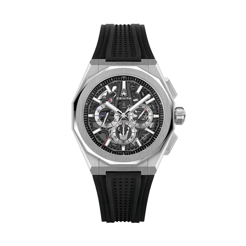 Defy Skyline Chronograph Skeleton 42mm - Black-Toned on Bracelet