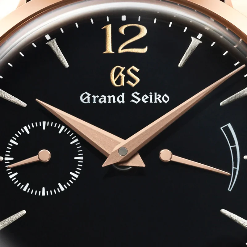 SBGK004 Elegance Manual 18K Rose Gold 39mm - Black on Leather Strap