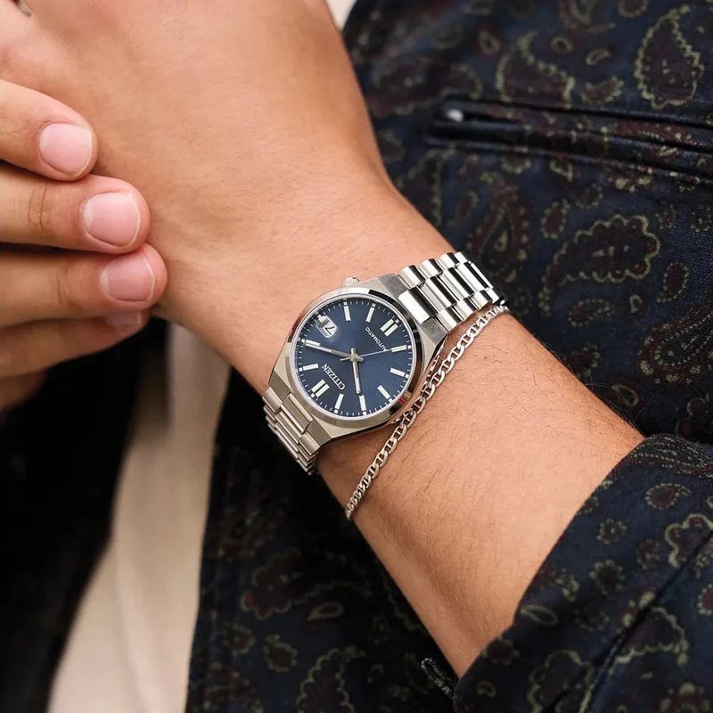 Tsuyosa Automatic 37mm - Blue on Bracelet