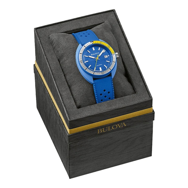 Snorkel Blue Tang Fish 41mm - Blue on Rubber Strap