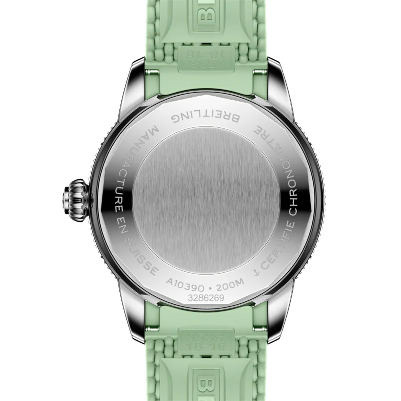 Superocean Heritage Automatic 36mm - Mint Green on Rubber Strap