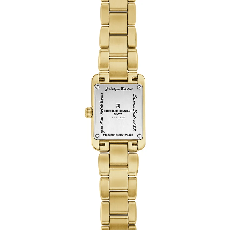 Classics Carrée Ladies Gold-Tone Steel 23mm - Silver on Bracelet