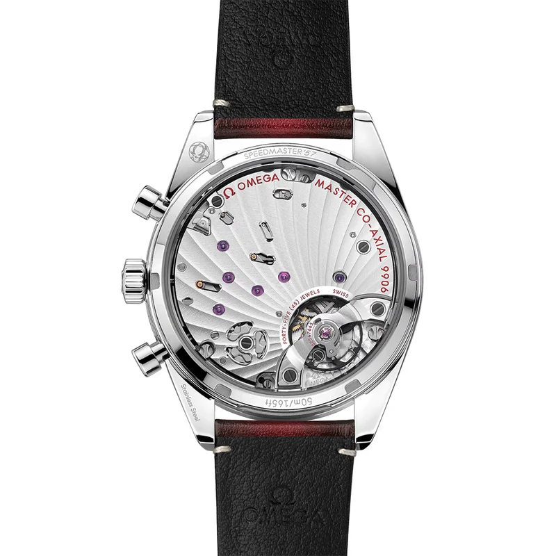 Speedmaster '57 40.5mm - Red on Leather Strap