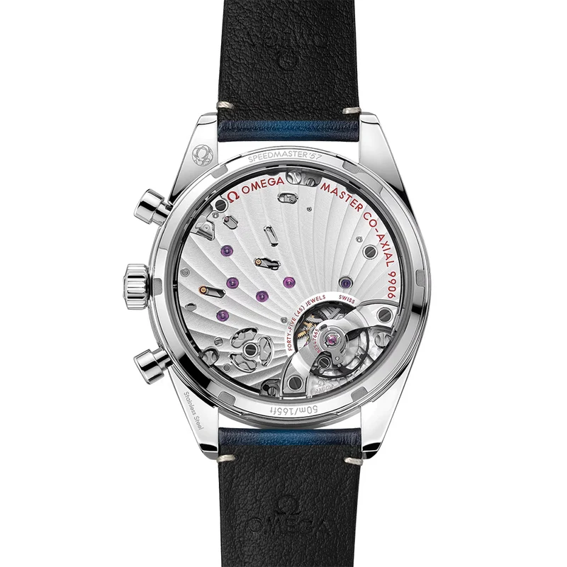 Speedmaster '57 40.5mm - Blue on Leather Strap