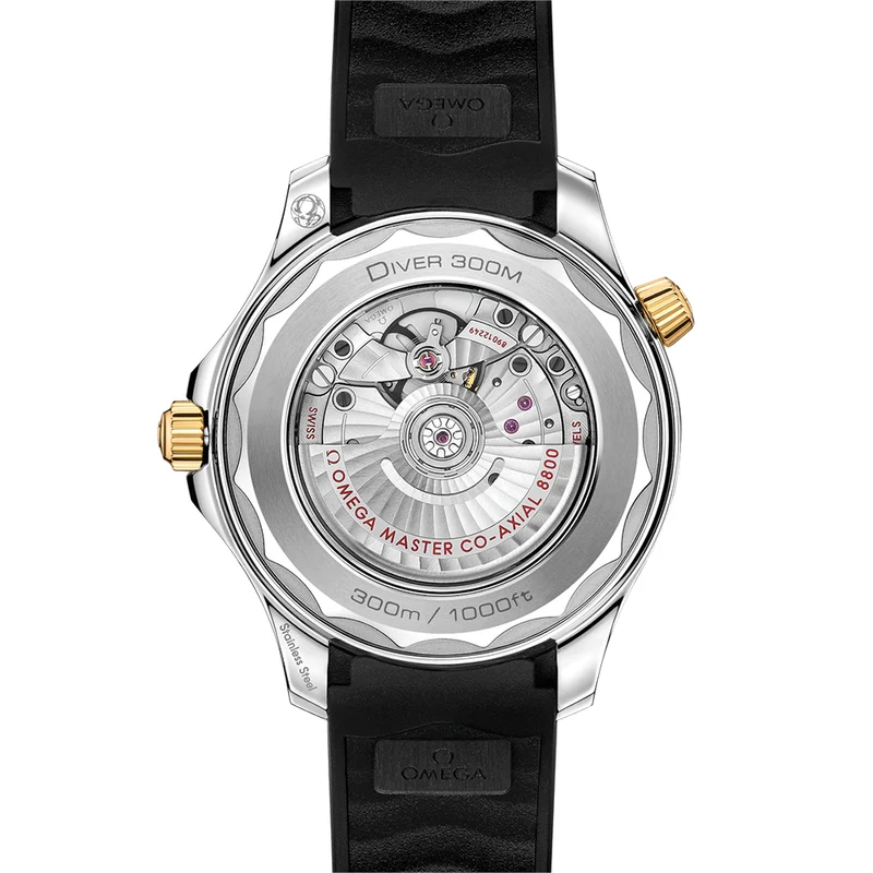 Seamaster Diver 300M Steel and Yellow Gold 42mm - Black on Rubber Strap