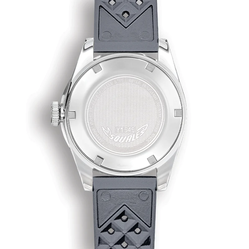 1545 Steel 40mm - Grey on Rubber Strap
