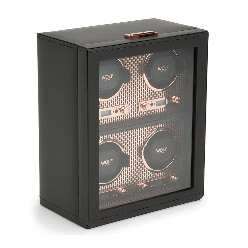 Axis 4 Piece Watch Winder - Copper