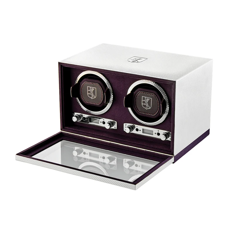 Double Watch Winder - Silver