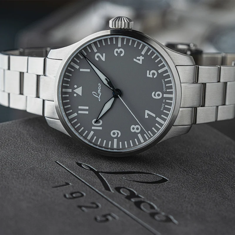 Pilot Watch Basic Augsburg MB Automatic 42mm - Grey on Bracelet