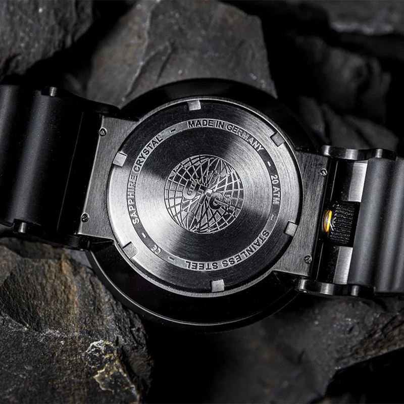 Squad Atacama UTC Quartz 46mm - Black on Rubber Strap