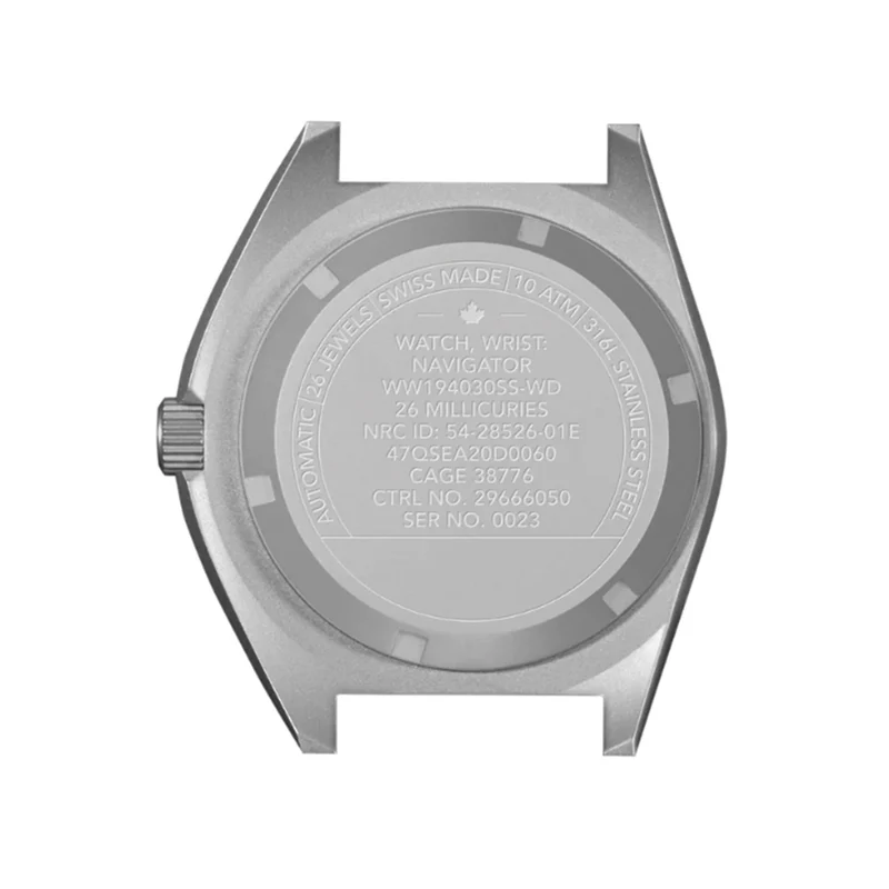 SSNAV-D Arctic Edition 41mm - White on Nylon Defense Standard Strap