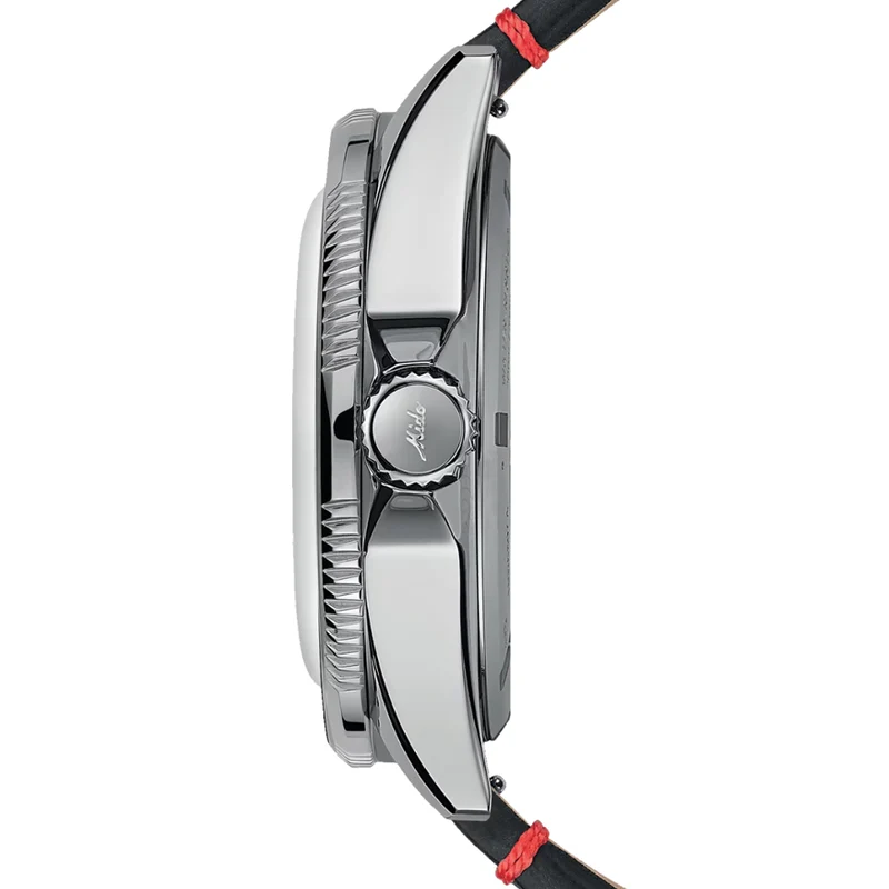 Ocean Star Worldtimer 40.5mm - Silver on Leather Strap
