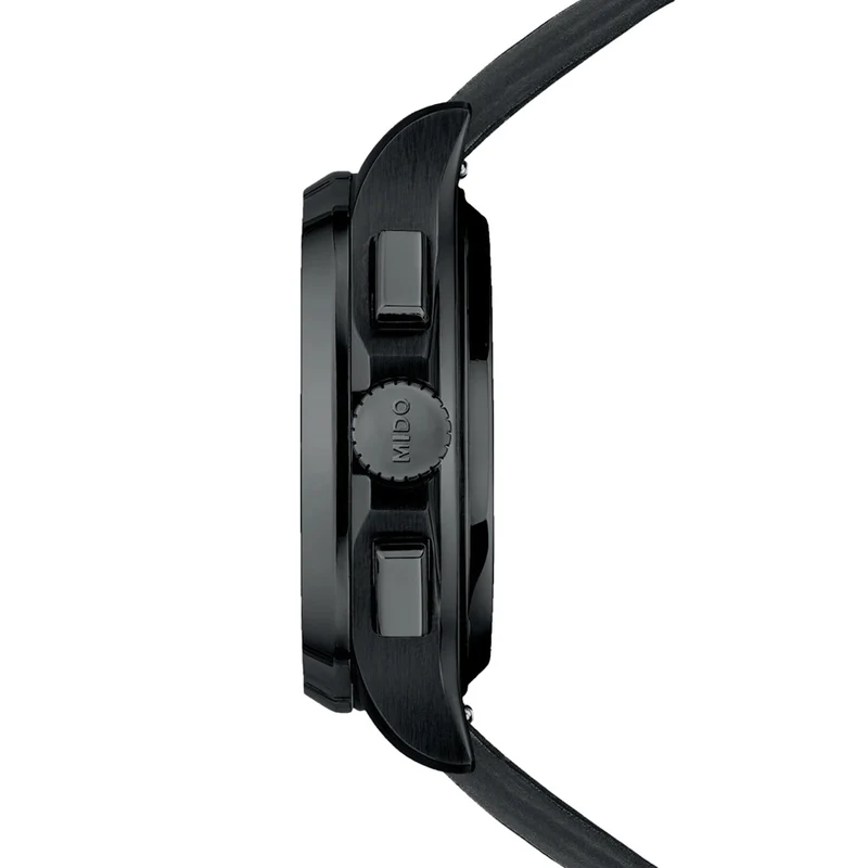Multifort TV Chronograph Special Edition Black PVD 42mm - Grey on Bracelet w/ Extra Leather Strap