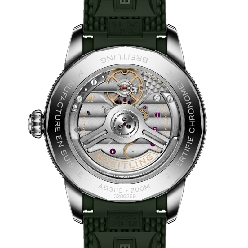 Superocean Heritage B31 Automatic 40mm - Green on Rubber Strap