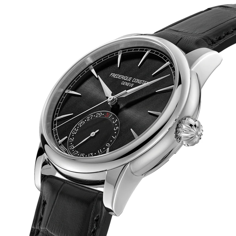 Manufacture Classic Date Automatic 40mm - Black on Leather Strap