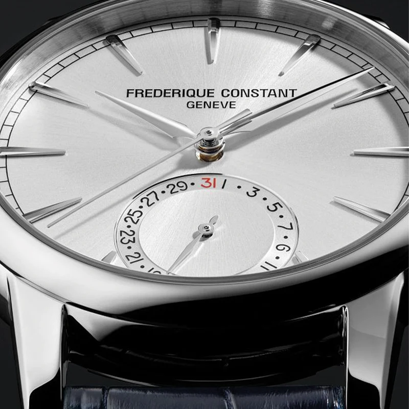 Manufacture Classic Date Automatic 40mm - Silver on Leather Strap