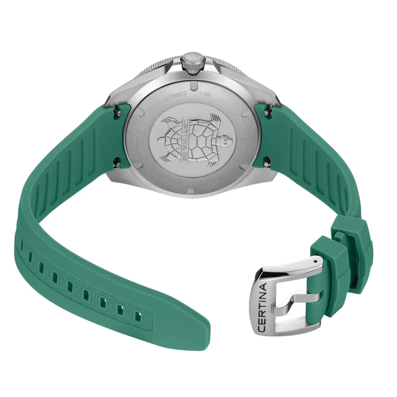 DS-X “New DS Concept Extreme Shock Resistance” GMT Quartz 41mm - Grey on Green Rubber Strap