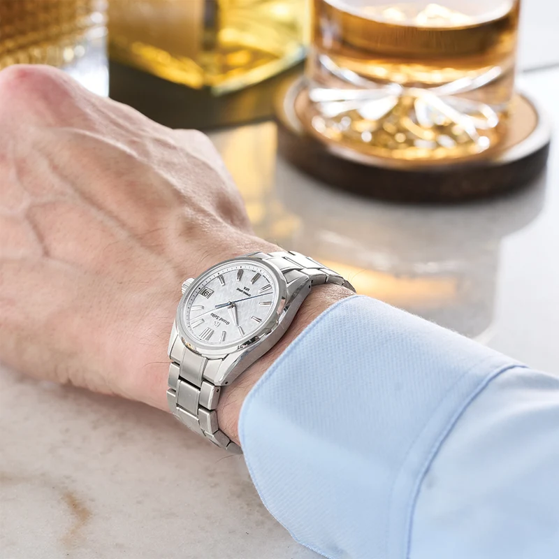 SLGB003 Evolution 9 Spring Drive UFA HI-Ti 37mm - Blue on Bracelet