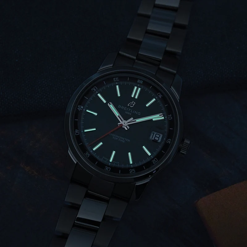 Top Time B31 38mm - Green on Bracelet
