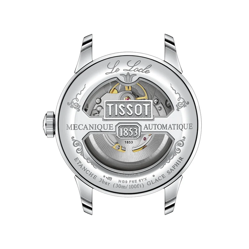 Le Locle Powermatic 80 39.3mm - Silver on Leather Strap