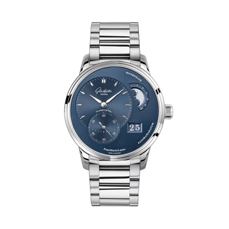 PanoMaticLunar 40mm - Blue on Bracelet