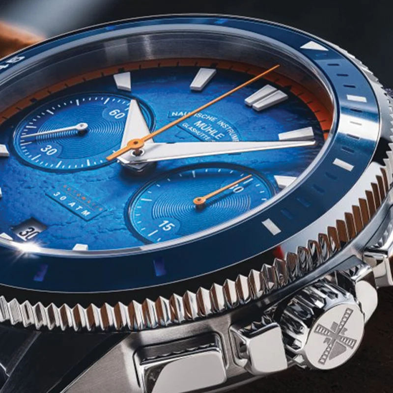 Sportivo Active Chronograph 42.5mm - Blue on Bracelet