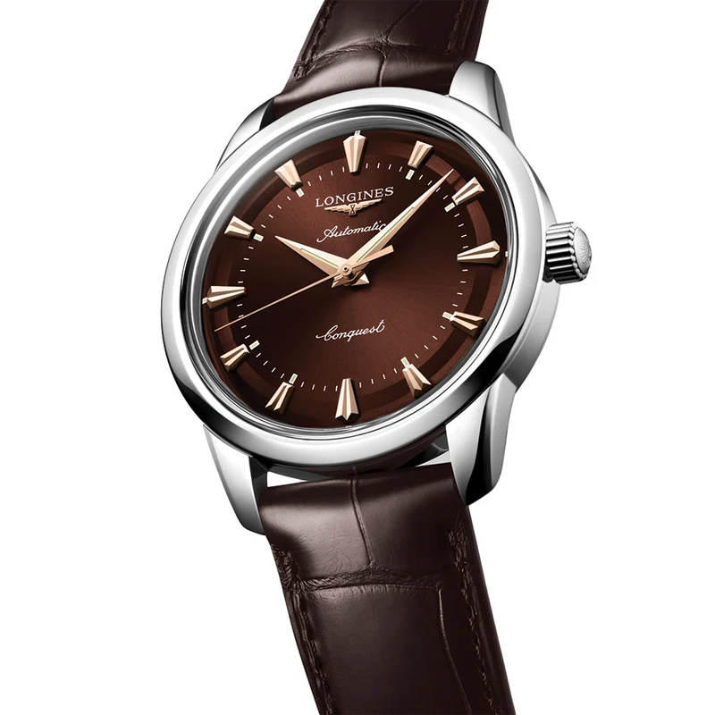 Conquest Heritage 40mm - Brown on Leather Strap