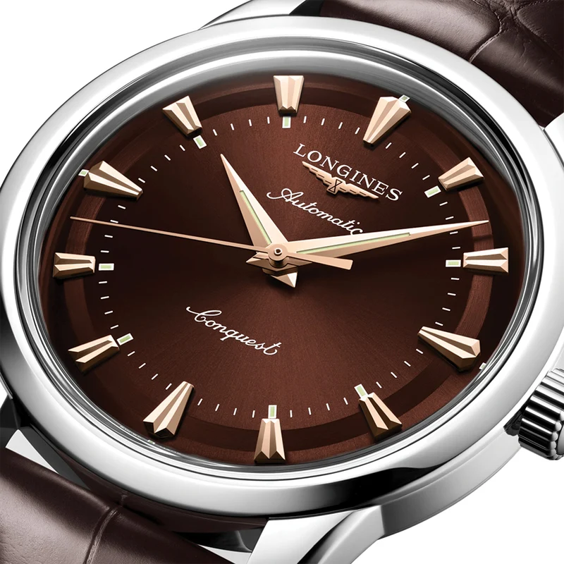 Conquest Heritage 40mm - Brown on Leather Strap