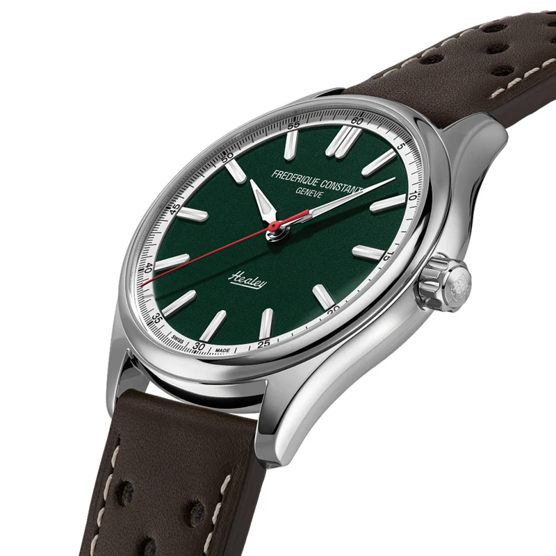 Classics Vintage Rally Healey Automatic 40mm - Green on Leather Strap