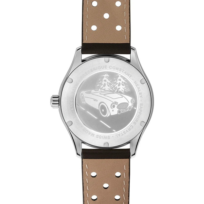 Classics Vintage Rally Healey Automatic 40mm - Green on Leather Strap