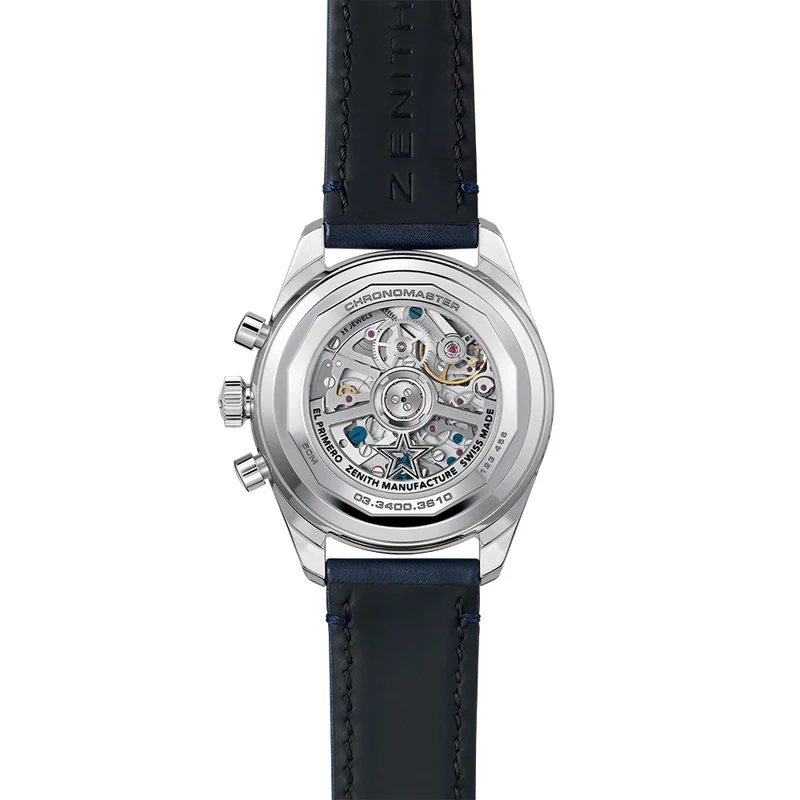 Chronomaster Original Acier Lapis Lazuli 38mm - Blue on Leather Strap and Bracelet
