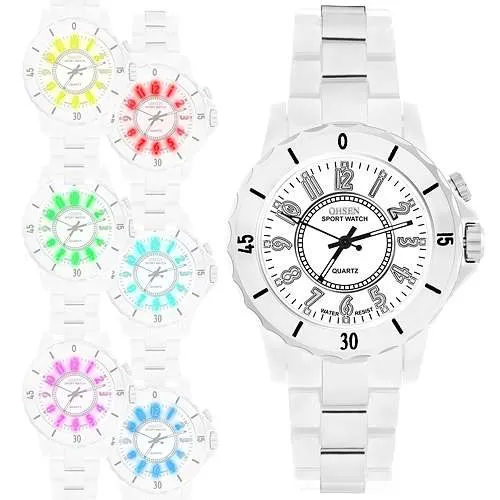 Bunte LED Armbanduhr mit Farbwechsel