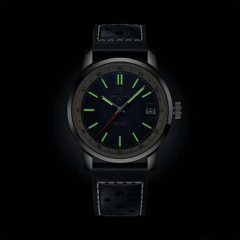 Top Time B31 38mm - Blue on Leather Strap