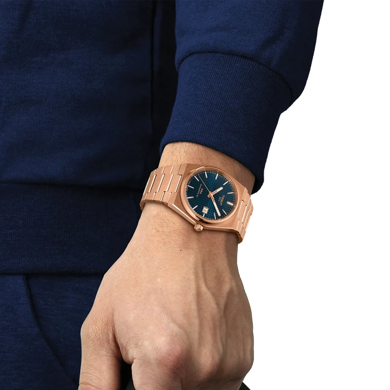 PRX Powermatic 80 Rose Gold 40mm - Blue on Bracelet