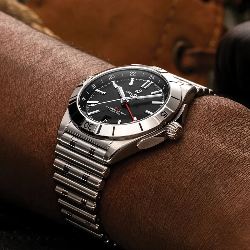 Chronomat Automatic GMT 40mm - Black on Bracelet