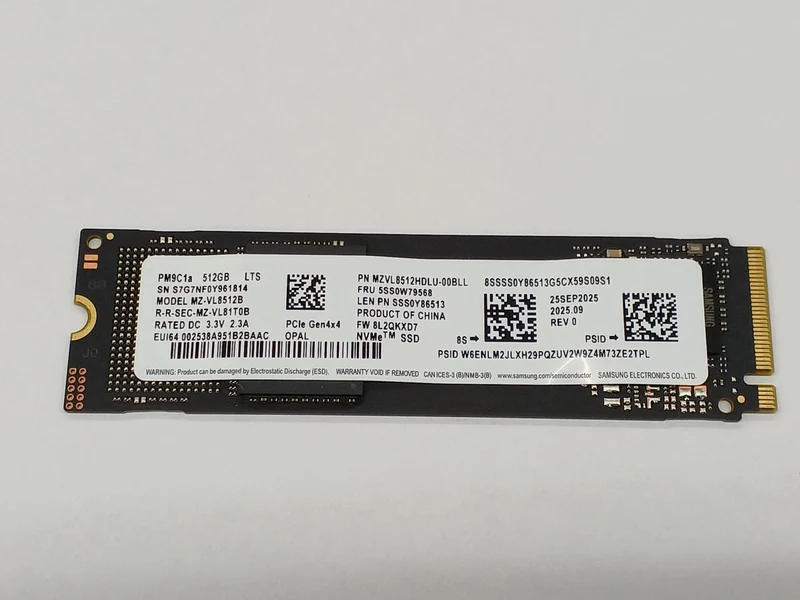 SAMSUNG M.2 2280 512GB MZ-VL8512B