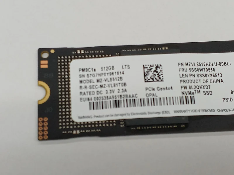 SAMSUNG M.2 2280 512GB MZ-VL8512B