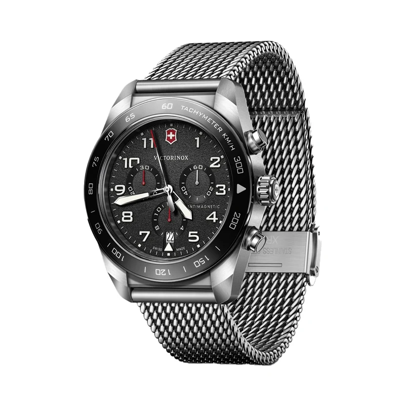 Swiss Army Chrono Quartz 42mm - Black on Bracelet