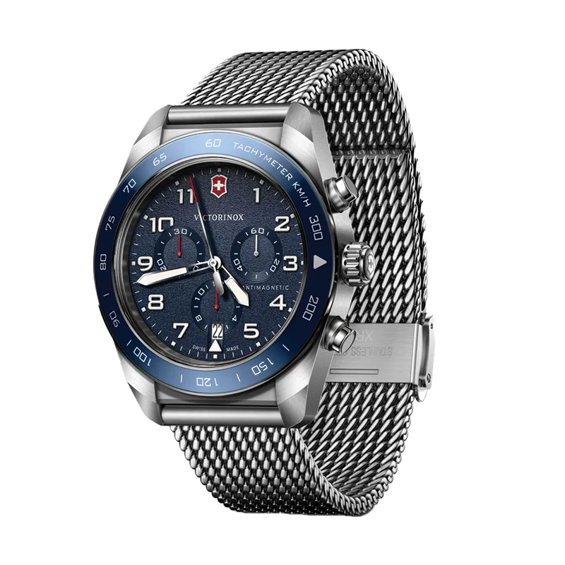 Swiss Army Chrono Quartz 42mm - Blue on Bracelet