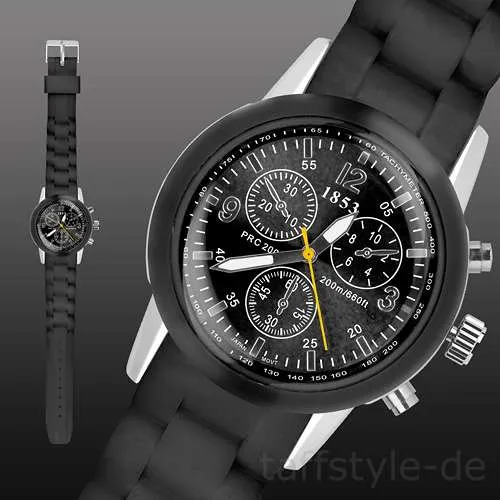 Silikon Armbanduhr Sport Style Fake Chronograph