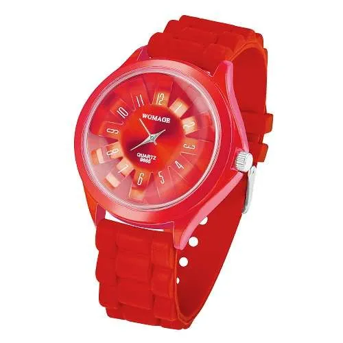 Damen Silikon Armbanduhr Bunte Silikon Uhr für Frauen modern und zeitlos