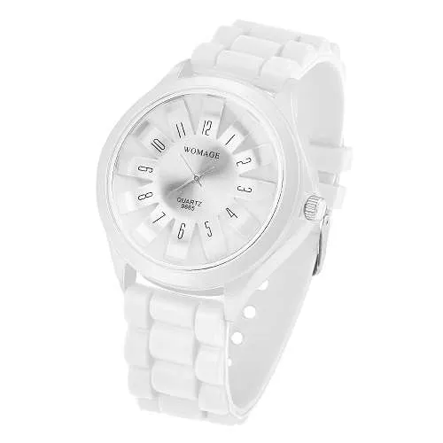 Damen Silikon Armbanduhr Bunte Silikon Uhr für Frauen modern und zeitlos